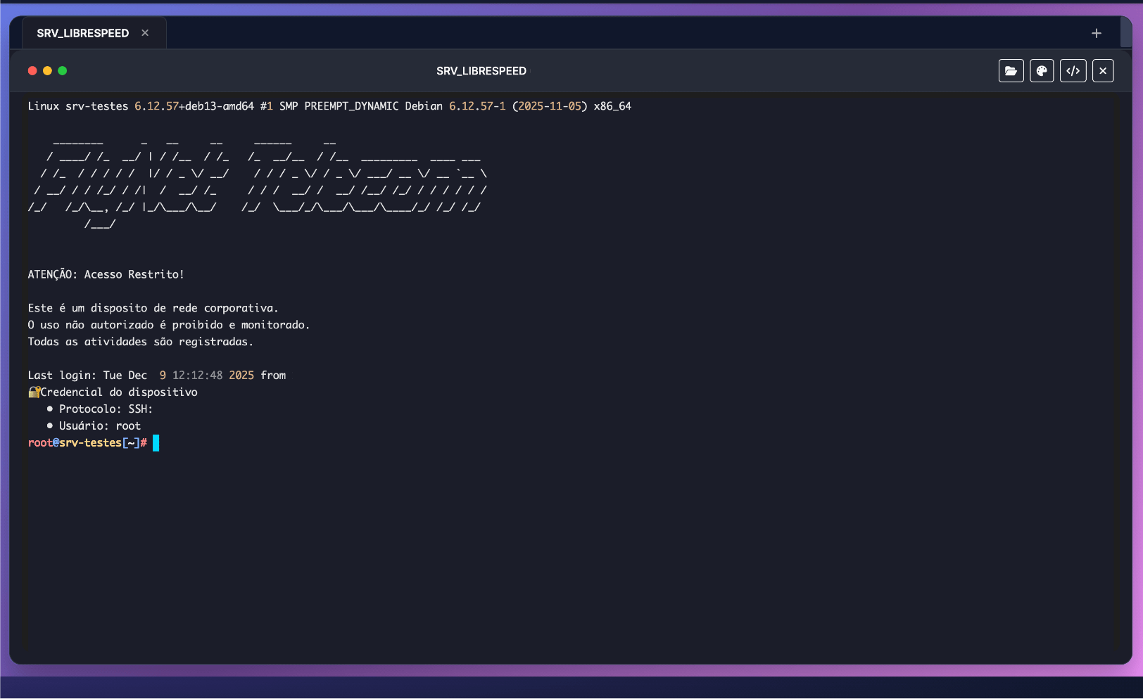 Terminal Web SSH/Telnet/RDP com syntax highlighting