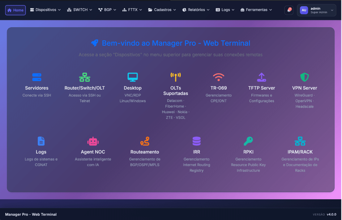 Manager Pro Terminal